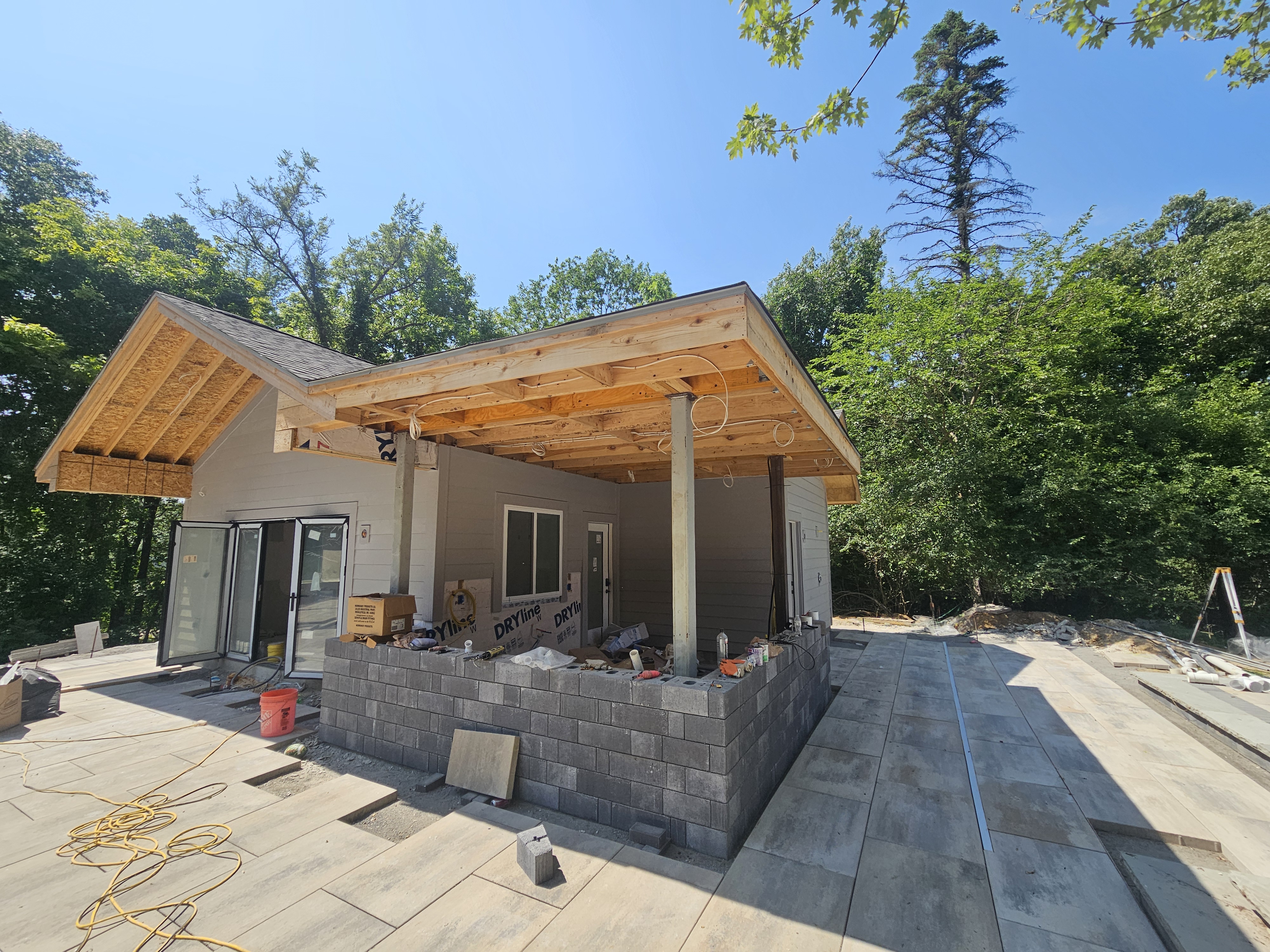 Outdoor pavilion construction