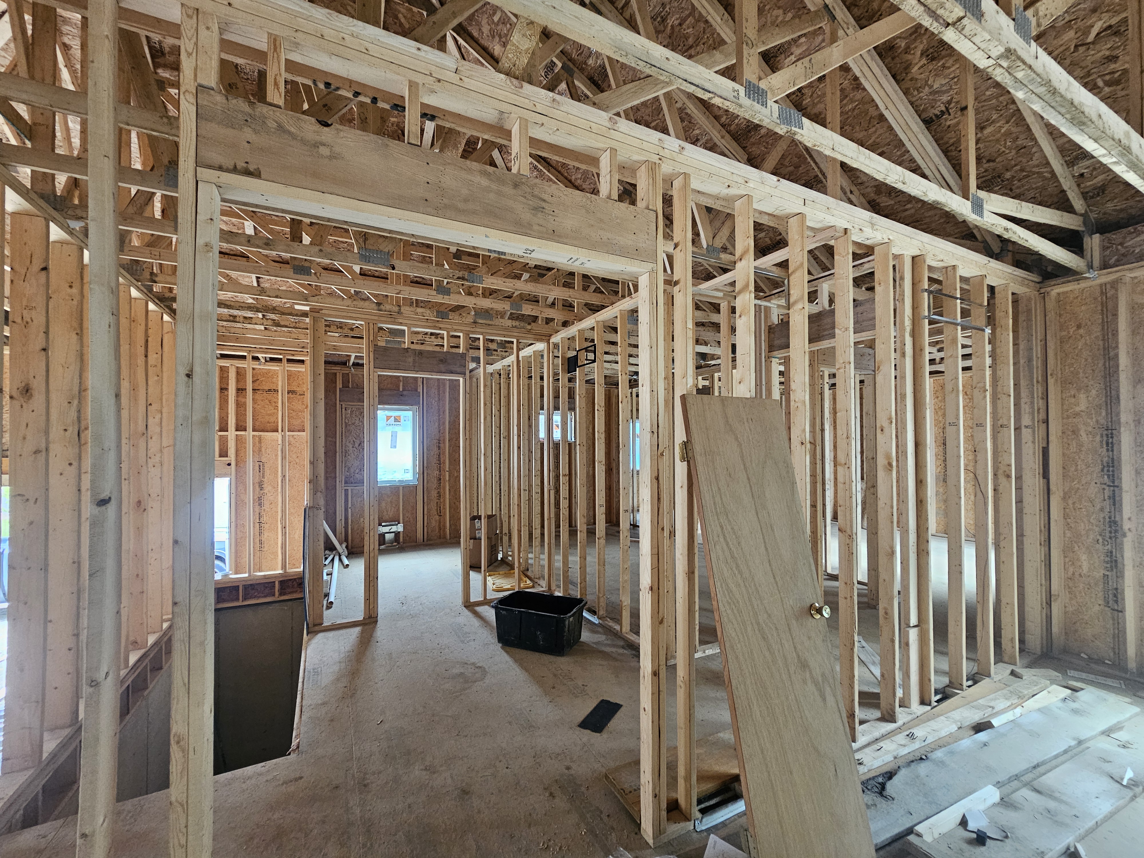 Interior residential framing
